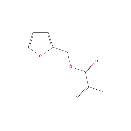 FURFURYL METHACRYLATE (CAS: 3454-28-2) - Chemical Structure and Molecular Formula 