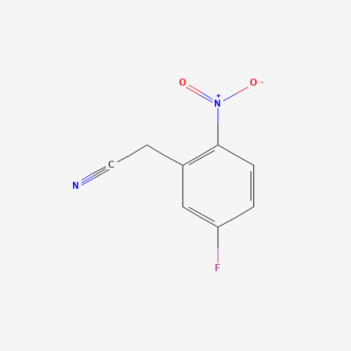5-FLUORO-2-NITROPHENYLACETONITRILE (CAS: 3456-75-5) - Chemical Structure and Molecular Formula 