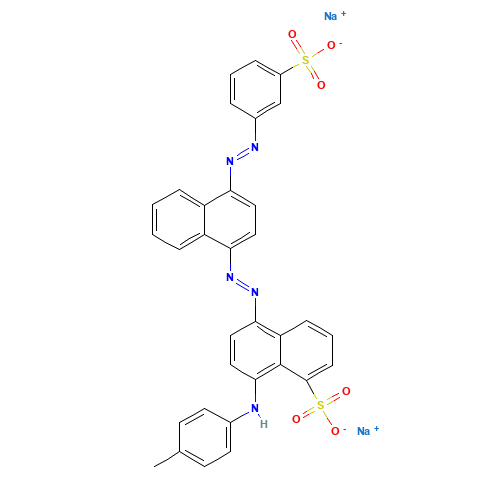 ACID BLUE 120 (CAS: 3529-01-9) - Chemical Structure and Molecular Formula 
