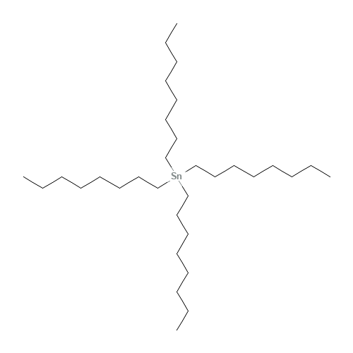 Tetraoctyltin (CAS: 3590-84-9) - Chemical Structure and Molecular Formula 
