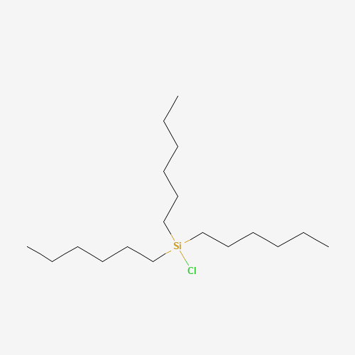 TRI-N-HEXYLCHLOROSILANE (CAS: 3634-67-1) - Chemical Structure and Molecular Formula 