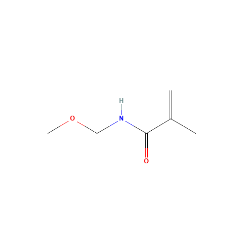 N-(METHOXYMETHYL)METHACRYLAMIDE (CAS: 3644-12-0) - Chemical Structure and Molecular Formula 