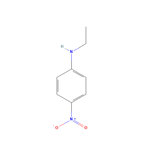 N-ETHYL-4-NITROANILINE (CAS: 3665-80-3) - Chemical Structure and Molecular Formula 
