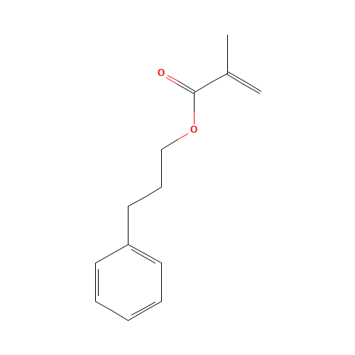 3-PHENYLPROPYL METHACRYLATE (CAS: 3683-14-5) - Chemical Structure and Molecular Formula 