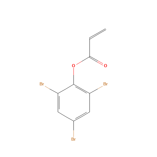 2,4,6-Tribromophenyl acrylate (CAS: 3741-77-3) - Chemical Structure and Molecular Formula 
