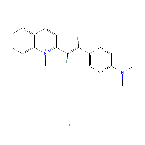 1-METHYL-2-P-DIMETHYLAMINO-STYRYL-QUINOLINIUM-IODIDE (CAS: 3915-61-5) - Related Chemical Product