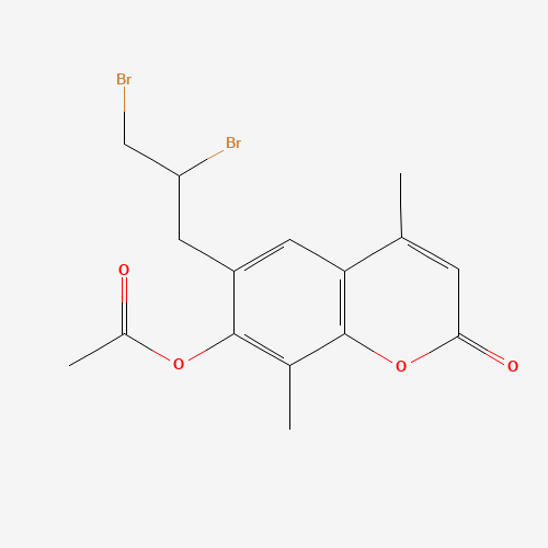 7-ACETOXY-6-(2,3-DIBROMOPROPYL)-4,8-DIMETHYLCOUMARIN (CAS: 3993-46-2) - Related Chemical Product