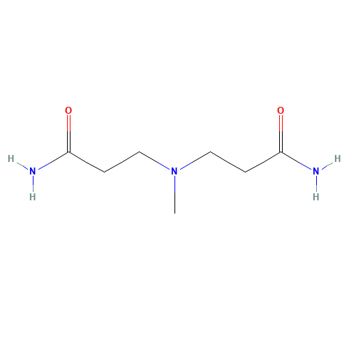 METHYLIMINOBISPROPIONAMIDE (CAS: 4097-82-9) - Chemical Structure and Molecular Formula 
