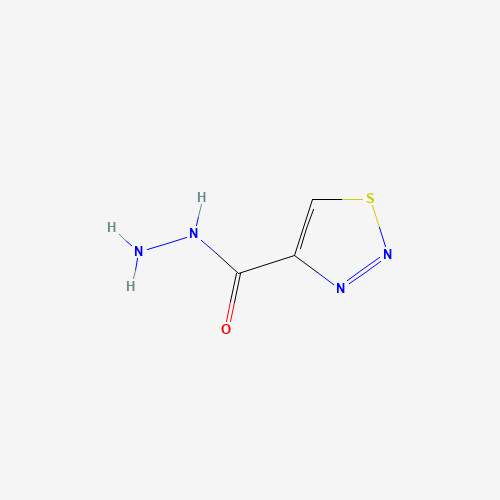 1,2,3-THIADIAZOLE-4-CARBOHYDRAZIDE (CAS: 4100-18-9) - Chemical Structure and Molecular Formula 