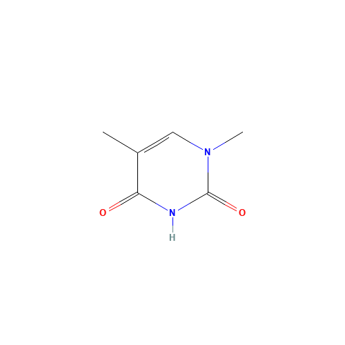1-METHYLTHYMINE (CAS: 4160-72-9) - Chemical Structure and Molecular Formula 