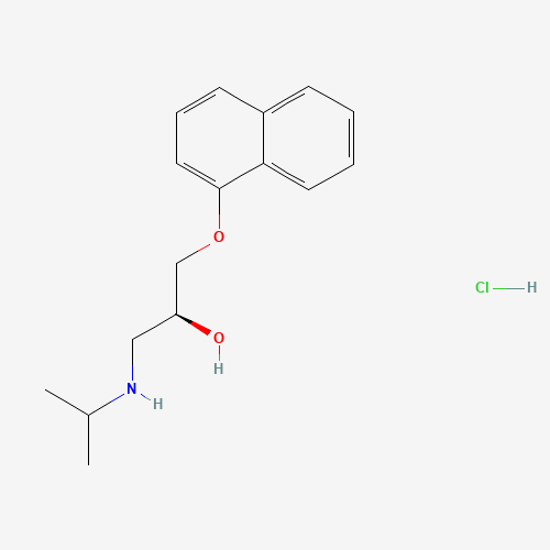 (S)-(-)-PROPRANOLOL HYDROCHLORIDE (CAS: 4199-10-4) - Chemical Structure and Molecular Formula 