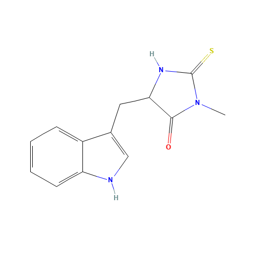 5-(1H-INDOL-3-YLMETHYL)-3-METHYL-2-THIOXO-4-IMIDAZOLIDINONE (CAS: 4311-88-0) - Related Chemical Product