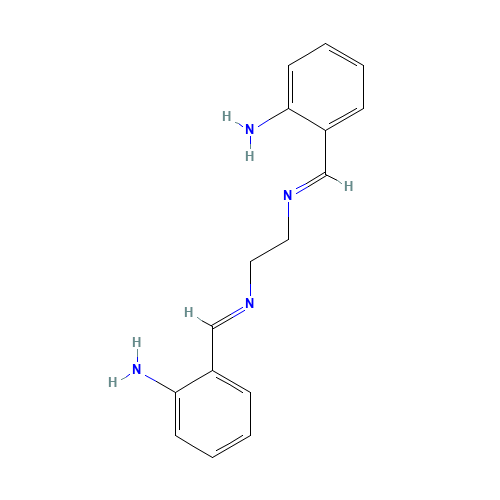 N,N'-BIS(2-AMINOBENZAL)ETHYLENEDIAMINE (CAS: 4408-47-3) - Chemical Structure and Molecular Formula 
