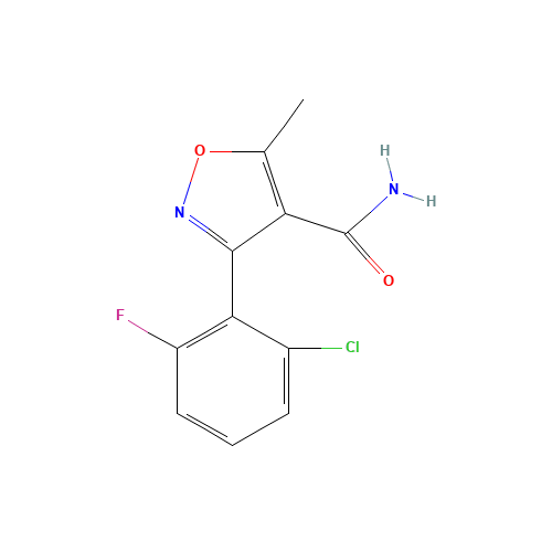 3-(2-CHLORO-6-FLUOROPHENYL)-5-METHYLISOXAZOLE-4-CARBOXAMIDE (CAS: 4415-11-6) - Related Chemical Product