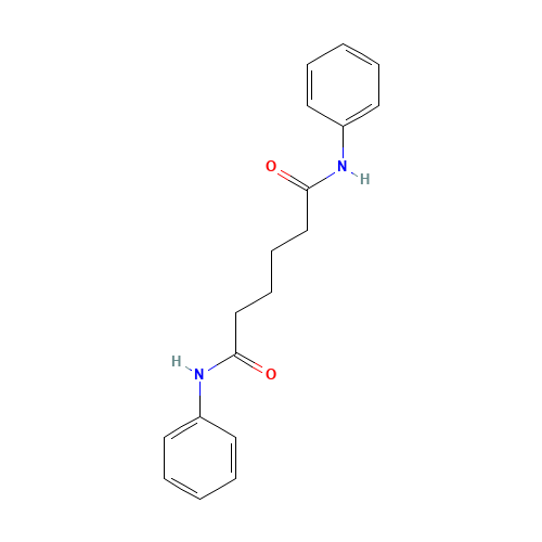 ADIPIC DIANILIDE (CAS: 4456-80-8) - Chemical Structure and Molecular Formula 