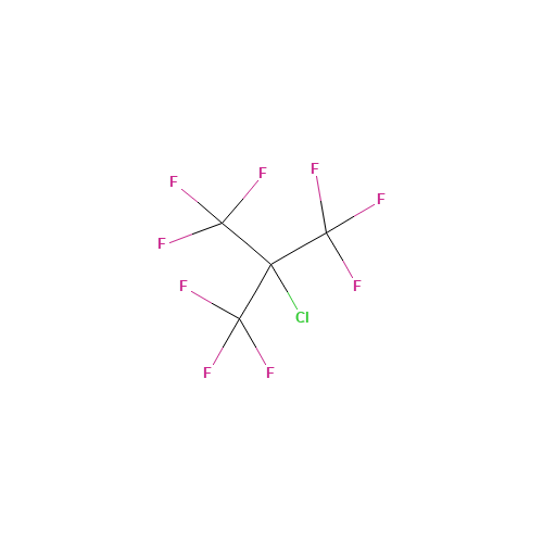 (2-CHLORO)HEXAFLUORO-2-(TRIFLUOROMETHYL)PROPANE (CAS: 4459-16-9) - Chemical Structure and Molecular Formula 