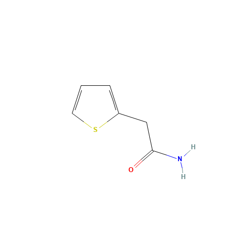 THIOPHENE-2-ACETAMIDE (CAS: 4461-29-4) - Chemical Structure and Molecular Formula 