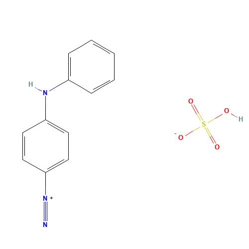 4-Diazodiphenylamine sulfate (CAS: 4477-28-5) - Chemical Structure and Molecular Formula 