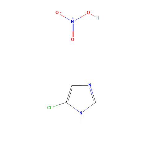5-Chloro-1-methyl-1H-imidazole nitrate (CAS: 4531-53-7) - Chemical Structure and Molecular Formula 