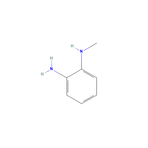 N-Methylbenzene-1,2-diamine (CAS: 4760-34-3) - Chemical Structure and Molecular Formula 