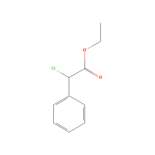 ETHYL ALPHA-CHLOROPHENYLACETATE (CAS: 4773-33-5) - Chemical Structure and Molecular Formula 