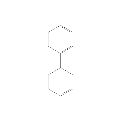 4-PHENYL-1-CYCLOHEXENE (CAS: 4994-16-5) - Chemical Structure and Molecular Formula 