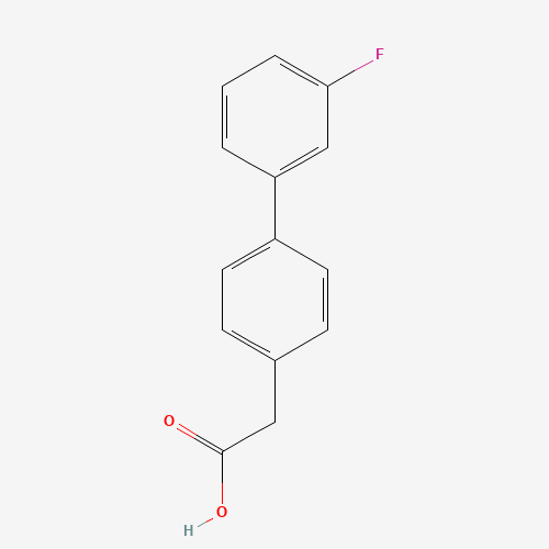 (3'-FLUORO-BIPHENYL-4-YL)-ACETIC ACID (CAS: 5002-38-0) - Chemical Structure and Molecular Formula 