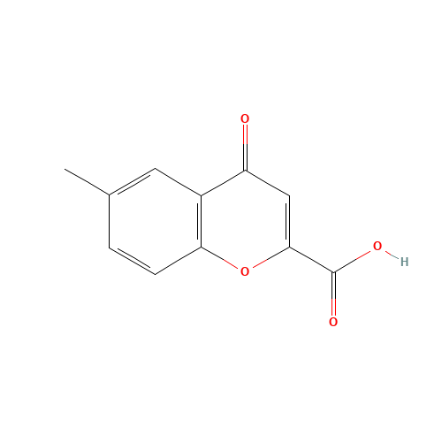6-METHYLCHROMONE-2-CARBOXYLIC ACID (CAS: 5006-44-0) - Chemical Structure and Molecular Formula 