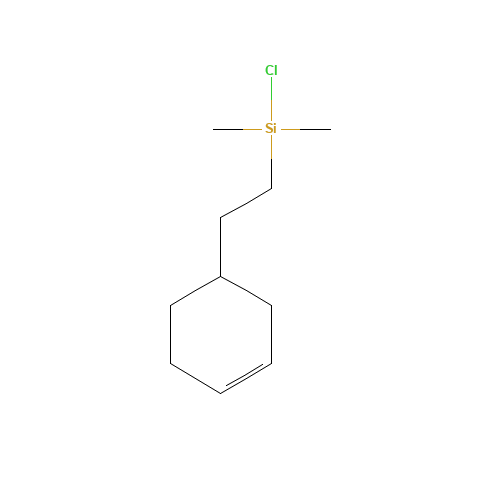 [2-(3-CYCLOHEXENYL)ETHYL]DIMETHYLCHLOROSILANE (CAS: 5089-25-8) - Chemical Structure and Molecular Formula 