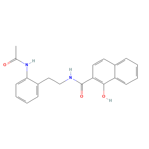 N-(2-ACETAMIDOPHENETHYL)-1-HYDROXY-2-NAPHTHAMIDE (CAS: 5254-41-1) - Related Chemical Product