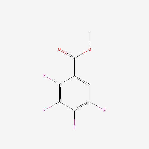 2,3,4,5-TETRAFLUORO-BENZOIC ACID METHYL ESTER (CAS: 5292-42-2) - Chemical Structure and Molecular Formula 