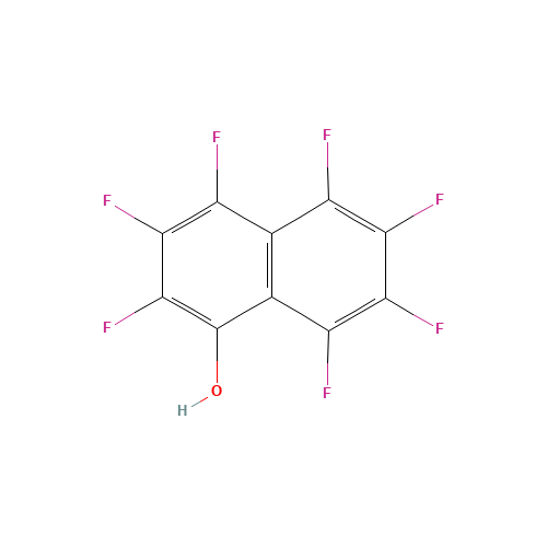 ALPHA-HYDROXY HEPTAFLUORONAPHTHALENE (CAS: 5386-30-1) - Chemical Structure and Molecular Formula 