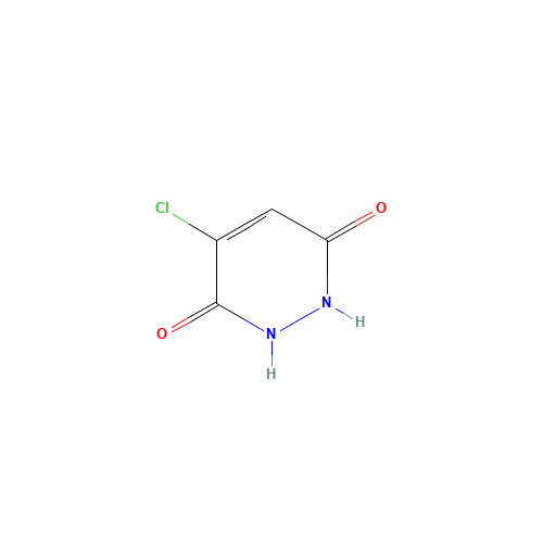 3,6-DIHYDROXY-4-CHLOROPYRIDAZINE (CAS: 5397-64-8) - Chemical Structure and Molecular Formula 