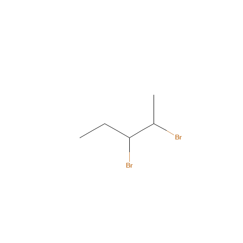 2,3-DIBROMOPENTANE (CAS: 5398-25-4) - Chemical Structure and Molecular Formula 