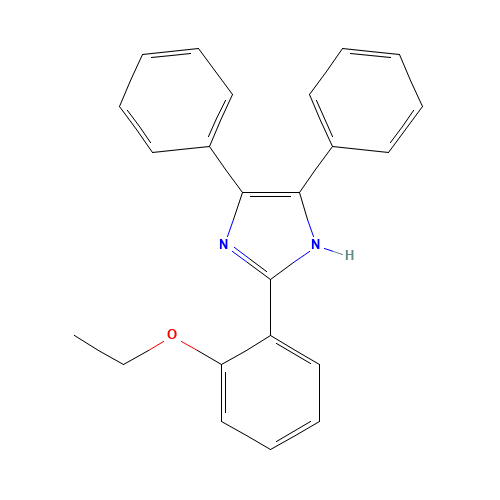 2-(2-Ethoxyphenyl)-4,5-diphenyl-1H-imidazole (CAS: 5496-42-4) - Chemical Structure and Molecular Formula 