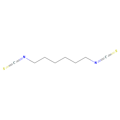 1,6-HEXANE DIISOTHIOCYANATE (CAS: 5586-70-9) - Chemical Structure and Molecular Formula 