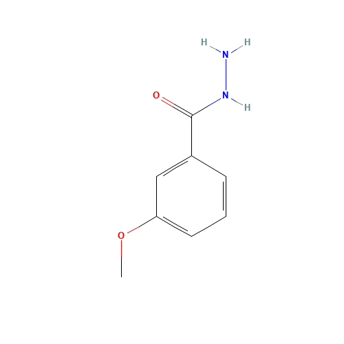 3-METHOXYBENZHYDRAZIDE (CAS: 5785-06-8) - Chemical Structure and Molecular Formula 