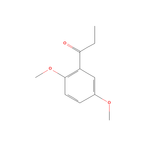 2,5-DIMETHOXYPROPIOPHENONE (CAS: 5803-30-5) - Chemical Structure and Molecular Formula 