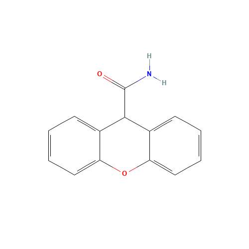 XANTHENE-9-CARBOXAMIDE (CAS: 5813-90-1) - Chemical Structure and Molecular Formula 