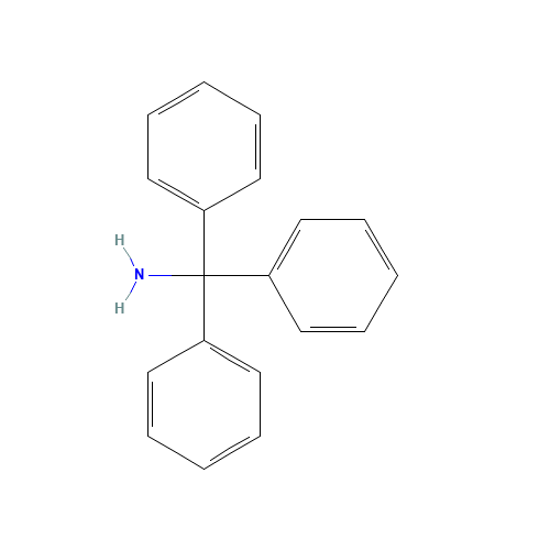 Tritylamine (CAS: 5824-40-8) - Chemical Structure and Molecular Formula 