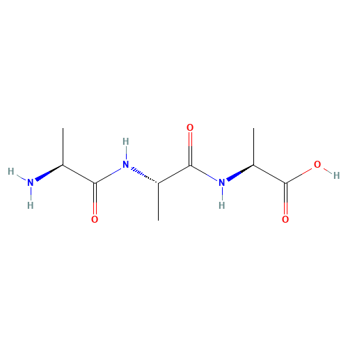 ALA-ALA-ALA (CAS: 5874-90-8) - Chemical Structure and Molecular Formula 