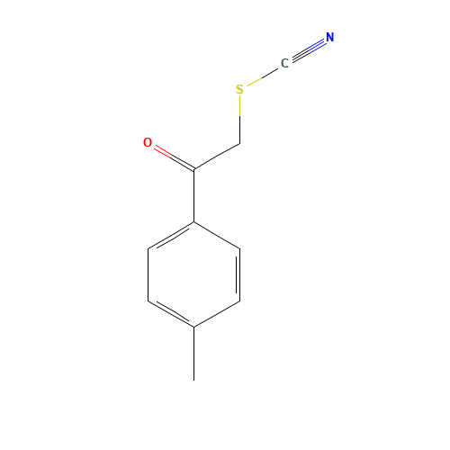 4-METHYLPHENACYL THIOCYANATE (CAS: 6097-27-4) - Chemical Structure and Molecular Formula 