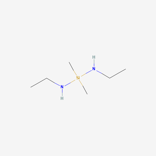 BIS(ETHYLAMINO)DIMETHYLSILANE (CAS: 6143-68-6) - Chemical Structure and Molecular Formula 