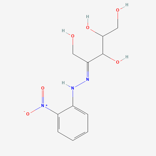 D-RIBULOSE O-NITROPHENYL-HYDRAZONE (CAS: 6155-41-5) - Chemical Structure and Molecular Formula 
