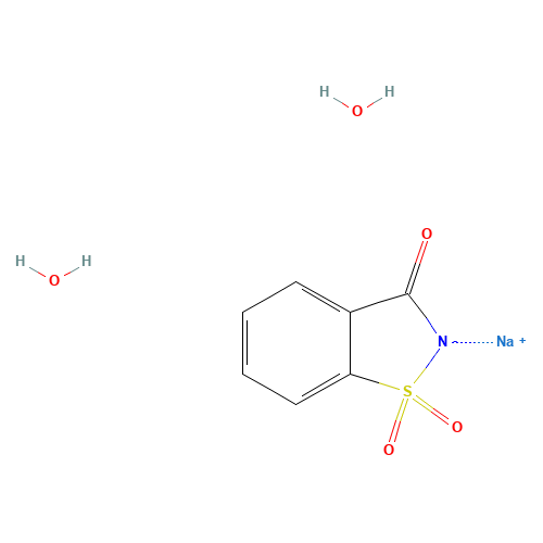 Saccharin sodium dihydrate (CAS: 6155-57-3) - Chemical Structure and Molecular Formula 