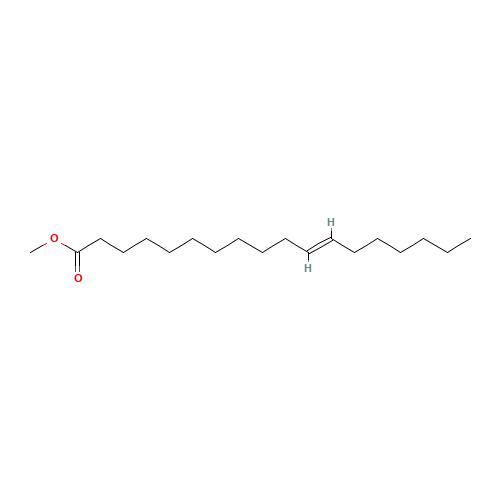 TRANS-11-OCTADECENOIC ACID METHYL ESTER (CAS: 6198-58-9) - Chemical Structure and Molecular Formula 