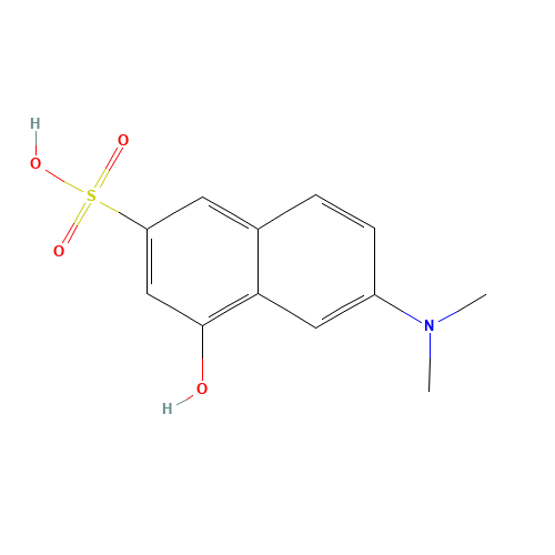 6-DIMETHYLAMINO-4-HYDROXY-2-NAPHTHALENESULFONIC ACID (CAS: 6259-50-3) - Related Chemical Product