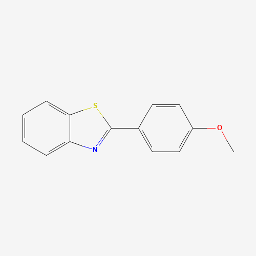 2-(4-METHOXYPHENYL)BENZOTHIAZOLE (CAS: 6265-92-5) - Chemical Structure and Molecular Formula 