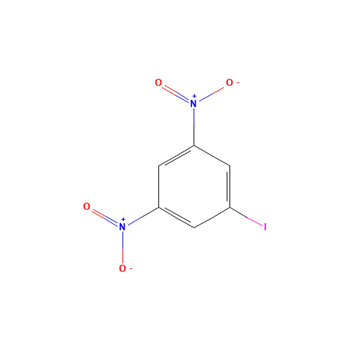 1-IODO-3,5-DINITROBENZENE (CAS: 6276-04-6) - Chemical Structure and Molecular Formula 