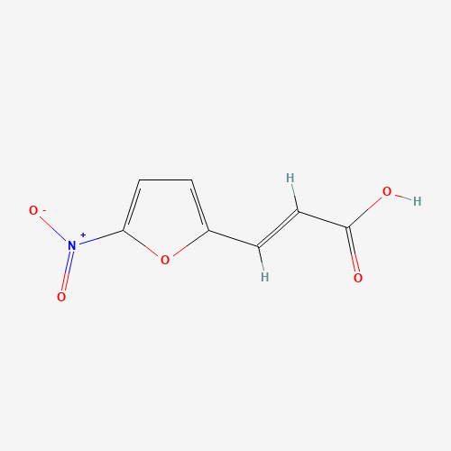 3-(5-Nitro-2-furyl)acrylic acid (CAS: 6281-23-8) - Chemical Structure and Molecular Formula 